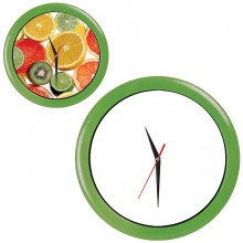 Часы настенные "ПРОМО" разборные ; зеленый яркий, D28,5 см; пластик/стекло