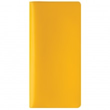 Бумажник путешественника "HAPPY TRAVEL", желтый, ПВХ, 10*22 см, шелкография