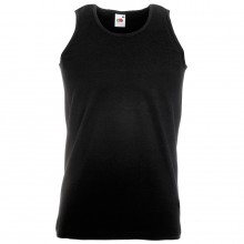 Майка мужская "Athletic Vest", черный, 100% х/б, 160 г/м2