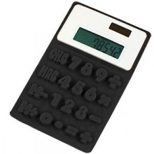 Калькулятор "Flexible"; черный; 8х13х0,8 см; пластик; тампопечать