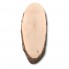 Oval wooden board with bark